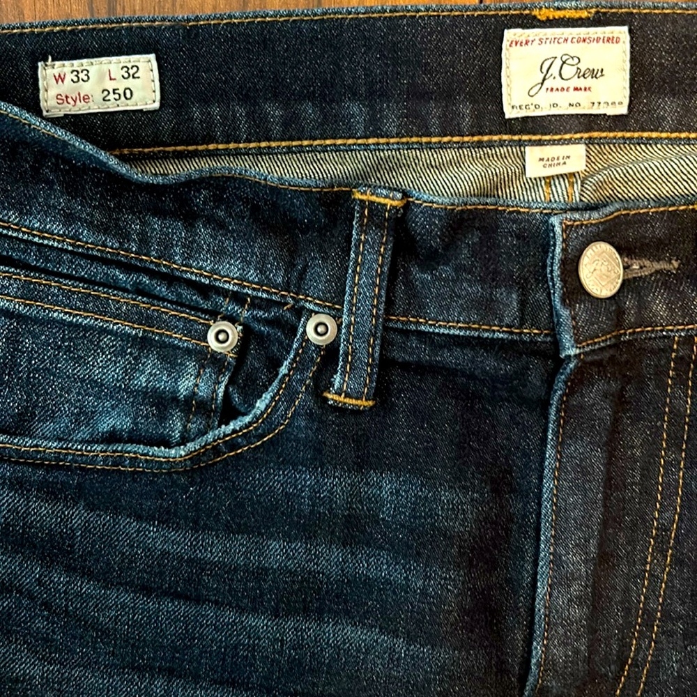 J CREW ~ 250 ~ Kurabo Japanese Denim ~ 33 / 32